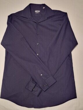 Kenneth Cole Reaction Men's Long-Sleeve Black Dress Shirt